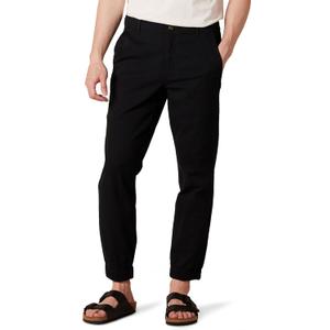 Amazon Essentials Joggers for Men, Cotton, Slim-Fit, Comfortable, Stylish (Large, Black)