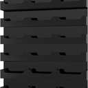 Ireer Business Card Holder for Wall Black Acrylic Business Card Holder Wall Mount Hanging Organizers Acrylic Sticker Display Stand (24 Pockets)