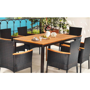  7PCS Patio Rattan Dining Set HW71505-23 Box 2 of 3