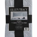 Ellen Tracy King 1 Quilted Sham 20x36 in Blue
