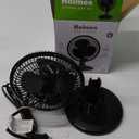 HOLMES BLIZZARD 7" Table Fan, 2 Speeds, 3 Blades, 85° Oscillation, 20° Adjustable Head, Home, Bedroom and Office, Charcoal Matte