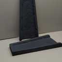 2 Pack Rubber Downspout Splash Block Rain Gutter Down Spout Drain Trays Brown