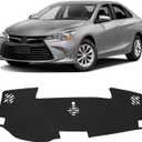 FIILINES Dash Cover for Toyota Camry XV50 2015 2016 2017,Dashboard Mat Accessories Dash Cover Sunshade Nonslip Mesh Protector No Glare Black (Not Fits for 2012-2014 Camry)
