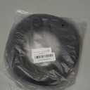 Black Rubber Weather Stripping Door Seal Strip, D Shape Door Rubber Weather Seal Strip, SelfAdhesive Weatherstripping Soundproofing Doors Sealing Strip for Windows (50 feet, Black)