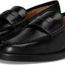 Steve Madden Women's Madison Loafer, Black Leather, 10