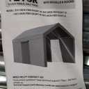 VEVOR Upgraded 10x20 FT Heavy Duty Carport Canopy with Roll-up Windows, All-Season Portable Garage with Removable Sidewalls & Doors, 12 Stakes & 12 Ropes, Car Tent for Car, Truck, Boat, Equipment