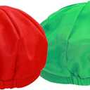 PXIYOU Novelty Super Bros Hats Halloween Party Video Game Cosplay Costume for Men Women 22.7-23.4Inch Red,Green