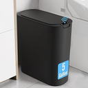 Cesun Motion Sensor Can, 5 Gallon Automatic Bathroom Garbage Can with Lid, Touchless Smart Plastic Slim Wastebasket for Bathroom, Office, rv, Bedroom, Living Room, Black