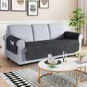 VANSOFY Couch Cover, Waterproof Sofa Covers Washable Slipcover Furniture Protector Couch Seat Covers Non-Slip Couch Cover for Dogs, Pets(Sofa, Charcoal Gray) 3 Seater