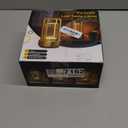 Portable Table Lamp for Outdoor Indoor: Cordless Rechargeable Desk Lamp with 3 Color Stepless Dimmable - Metal Battery Operated Lantern Light for Bedroom/Bar/Coffee Shop/Camping (Gold (2 Pack))