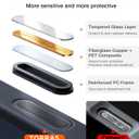 TORRAS Stronger Magnetic & Shockproof for iPhone 17 Pro Max Case, Fit for MagSafe, Military Grade Drop Protection, Camera Control, DIY Button, Slim for iPhone 17 Pro Max Case Translucent Matte Black