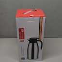 70 oz Thermal Coffee Carafe for keeping hot, Updated Carafe for hot liquid, Airpot Stainless Steel Thermos Urn Beverage Dispenser Vacuum Thermal Pot for Coffee, Hot Water,Keep Hot 12 Hour(silver)