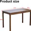 47"x24" Solid Wood Desk with Drawers,Wood Writing Desk for Small Spaces, Home Office Desks for Work, Gaming Study PC Desk for Bedroom, Student Computer Desks(Walnut, 47 inch)