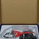 C138 Bell206 Remote Controlled Helicopter Aircraft Plane RC Heli Aileronless 6CH 6-Axis Gyroscope Altitude Hovering Add Optical Flow Localization 2Battery for Adults Beginners (Red)