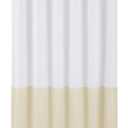 ALYVIA SPRING Waterproof Fabric Shower Curtain Liner - Soft & Light-Weight Cloth Shower Liner, 3 Bottom Magnets, Hotel Quality & Machine Washable - Standard Size 72x72, White and Cream