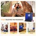 CVHOMEDECO. Moroccan Electric Wax Melt Warmer Decorative Candle Warmer Burner for Scented Candles, Wax Melts and Tarts to Freshen Room, Idea for Home and Office Decor., Square, Cobalt Glass