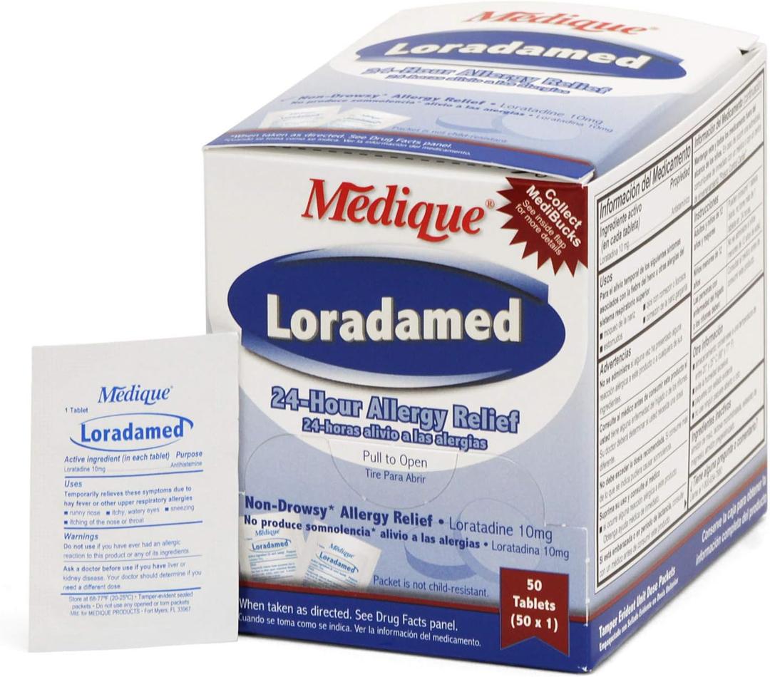 Loradamed Allergy Relief 10 mg Loratadine Tablet, 1 per Box, EXP: 2026-09