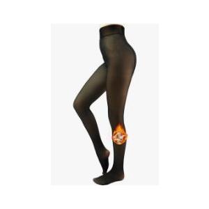 Fleece Lined Tights Sheer Women - Fake Translucent Warm Pantyhose Leggings Sheer Thick Tights for Winter, Size M