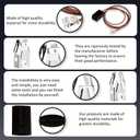 4 Pack WB17T10006 Range Surface Burner Terminal Block Kit by puxyblue Fit for G-E Ken-More Hot-Point Ranges/Stoves/Ovens - Replaces AP3203326 WB17K10003