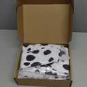 COSPELEY 101 Dalmatian Costume for Kids, Girls Shirt Outfit Ears Headband Socks Accessories for 101st Day Of School (Large)