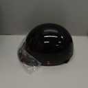 LS2 Helmets Bagger Motorcycle Half Helmet (Medium, Matte Black)