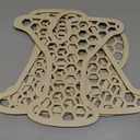 RattanView Playroom Decor 12 in Wooden Rattan Letters Set Playroom Sign Decor Boho Wall Signs Play Wooden Rattan Letters Wall Decors for Art Nursery Room Decorations(Wood Color)