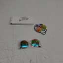 WILLBOND 60s 70s Accessories for Women Hippie Costume Accessories Peace Sign Necklace Headband Hair Wreath Sunglasses