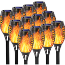 12 Pack Solar Torch Light, Solar Lights Outdoor
IP 65 Waterproof, Vivid Flickering Flame, Garden Decoration, LandscapeTorches, Mini 12 Leds