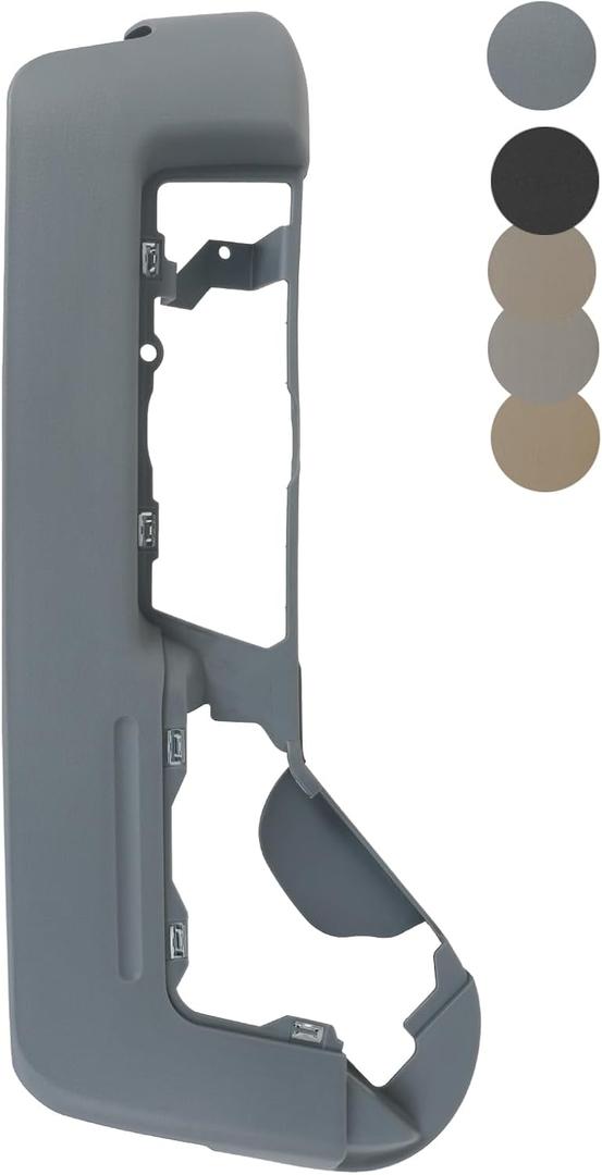 TQPONLY Driver Side Seat Trim Cover | Compatible with 2009-2014 Ford F150,2010-2014 Lincoln Mark LT Truck Accessories | Replaces BL3Z-1562187-AB BL3Z1562187AB Front Seat Track Cover (Steel Gray)