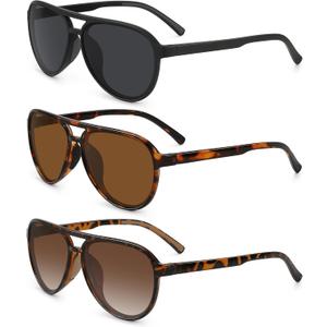 STORYCOAST Polarized Aviator Sunglasses for Men Women Classic Retro Aviators Sports Driving Running Sun Glasses
