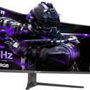 49 Inch Curved Gaming Monitor, Dual FHD 5120 * 1440 32:9 Ultra-Wide Screen, 165Hz Refresh Rate, 1500R Curvature, AMD Free Sync, 120% sRGB, Height Adjustable Stand, HDMI 2.1, DP 1.4