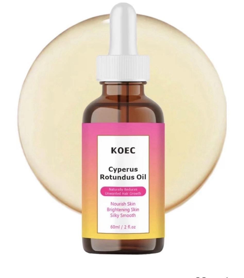 KOEC Cyperus Rotundus Oil for Hair Removal Natural Formula to Reduce & Slow Body Hair Regrowth, Soothes Skin, Organic Ingredient,60ml (01)