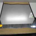 Wave design Mirror Black/Walnut 30"X40"