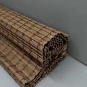 UNISHADES Cordless Bamboo Roman Shades for Windows, Blinds Size (22.5" W 48" H) Colour (Highfield Teak)