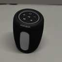 Portable Bluetooth Speaker with Lights, Powerful Sound, IPX5 Waterproof, Wireless BT5.3, TWS Pairing, 15H Playtime, for Outdoor/ Home/ Party/ Beach, Stocking Stuffers, White Elephant Gifts (Black)