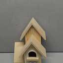 Lyfreen DIY Bird Houses for Outside Pine Wooden Bird House with Hanging Tools for Bluebird Hummingbird Wren Finch Birdhouse Bird Hut Box for Garden
