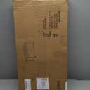 Ottoman Storage Bench for Living Room with Tray, Bedroom Foot Stool, Coffee Table Lid, Footstool with Legs, End of Bed - Faux Leather, 30" Inch (L-Blue)