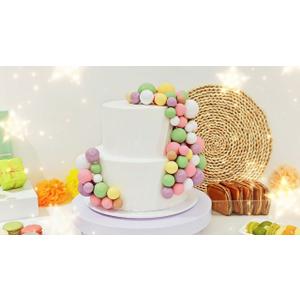 Morcheunningham 114 Pcs Cake Ball Decorations including Balloon Cake Toppers, Inserts & Foam Balls, Cake Picks for Birthdays and Weddings (Vibrant Colors)