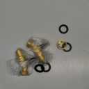 Brass Water Container Rain Barrel Faucets Spigot 1/2" Male Thread Inlet to 3/4"GHT Male Thread Outlet with Quarter Turn Ball Valve Include Bulkhead Fitting and Washers 2PCS