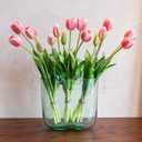 Artificial Tulips Flowers,Soft Touch Latex Bouquet, Fake Tulips,Spring Wedding Home Room Table Centerpiece Decor