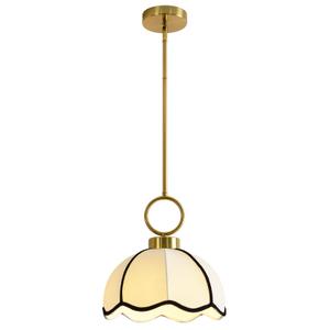 ZHENYANGLOW 11.81 Modern Boho Pendant Light Vintage Farmhouse White Fabric Pendant Light Fixtures Adjustable Rod Hand Woven Pendant Lights for Kitchen Island, Dining Room, Bedroom, Hallway, Entryway