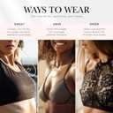 Nippies Non-Adhesive Bra Liner Nipple Covers for Women  Reusable Silicone No-Show Inserts with Travel Box (Size 2 (Fits D+ Cups), Crme)