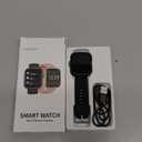 Smart Watch for Men Women, 1.72" Super Retina HD Display with Sleep Stress, 24/7 Heart Rate HRV Spo2 Monitor, Fitness Tracker with 135 Sport Modes, Waterproof Square Watch, Compatible Android and iOS (Black)