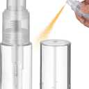 Powder Bottle Spray Travel Powder Dispenser Jar Travel Cosmetics Blower Refillable Hair Fiber Applicator for Salon Home35ml (1.2 Ounces, Transparent)