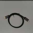 JSAUX DisplayPort to HDMI Cable 4K@60Hz, 3.3ft DP to HDMI 2.0 Male UHD 2K@120/1080P@120 Nylon DP to HDTV Uni-Directional Cord for Dell, Projector, Desktop, AMD, NVIDIA, Lenovo, HP, ThinkPad (Black)