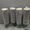 Lamosi Disposable Coffee Cups 12 oz 100 Pack, Paper Coffee Cups 12 oz for Hot Drinks or Cold Beverages, Insulated Corrugated Ripple Wall Cup for Office, Cafe, Home or Travel (Black)