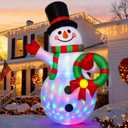 Christmas Decorations Outdoor Inflatables 6FT Penguin Yard Decor with Build-in LEDs Blow Up for Christmas Party Indoor Outdoor Yard Garden Lawn Patio