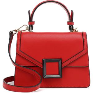 Scarleton Mini Top Handle Satchel, Crossbody Shoulder Bag, H2077 (Small, Red C)