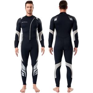 Seaskin Wetsuits for Men Women 3mm Front Zip Full Wetsuit, Large