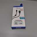 6 Foot Braided Nylon Micro Black Chrome USB Charge/Sync Cable